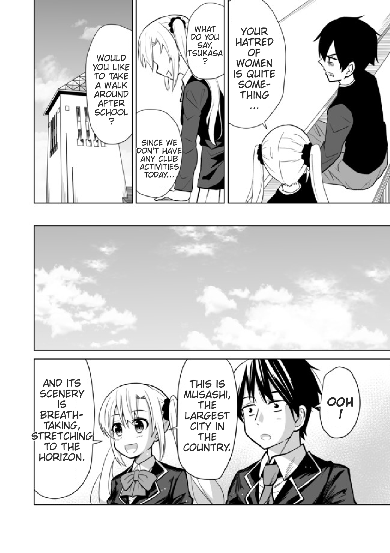 Chou onna kirai na ore ga isekai no joshi-ko ni ryugaku suru koto ni natta - serialization Chapter 12 page 2 - Chapter 12