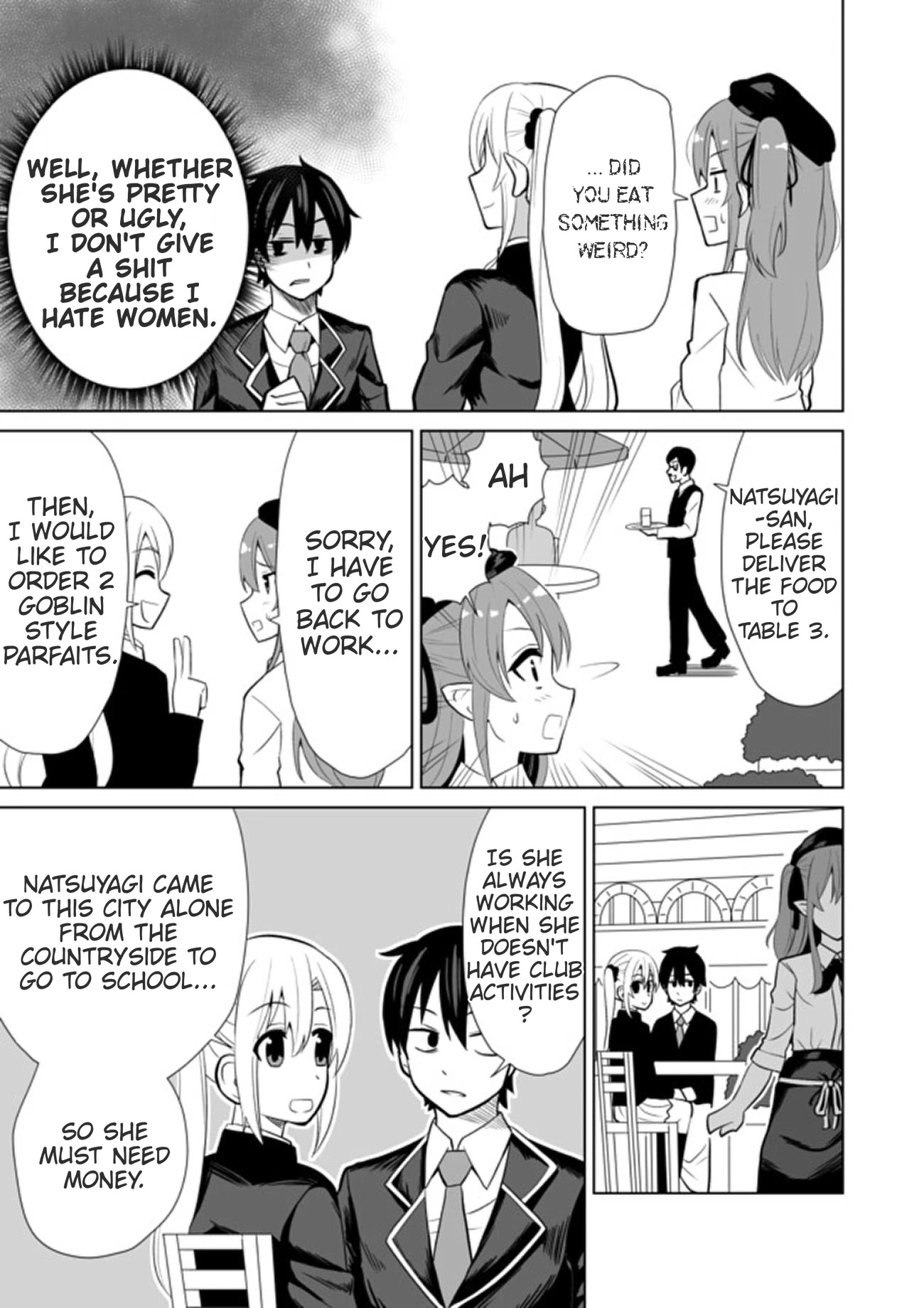Chou onna kirai na ore ga isekai no joshi-ko ni ryugaku suru koto ni natta - serialization Chapter 13 page 3 - Chapter 13
