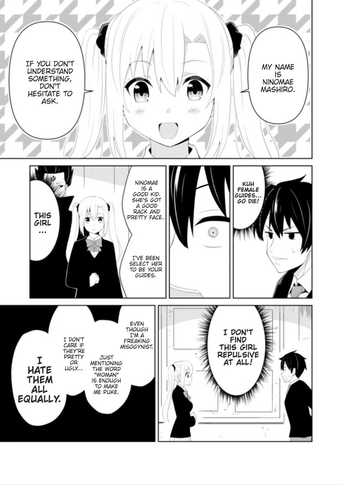 Chou onna kirai na ore ga isekai no joshi-ko ni ryugaku suru koto ni natta - serialization Chapter 3 page 5 - Chapter 3