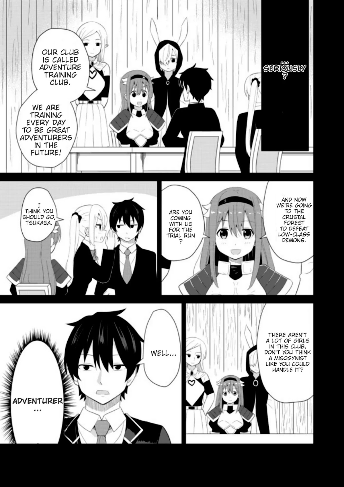 Chou onna kirai na ore ga isekai no joshi-ko ni ryugaku suru koto ni natta - serialization Chapter 5 page 1 - Chapter 5