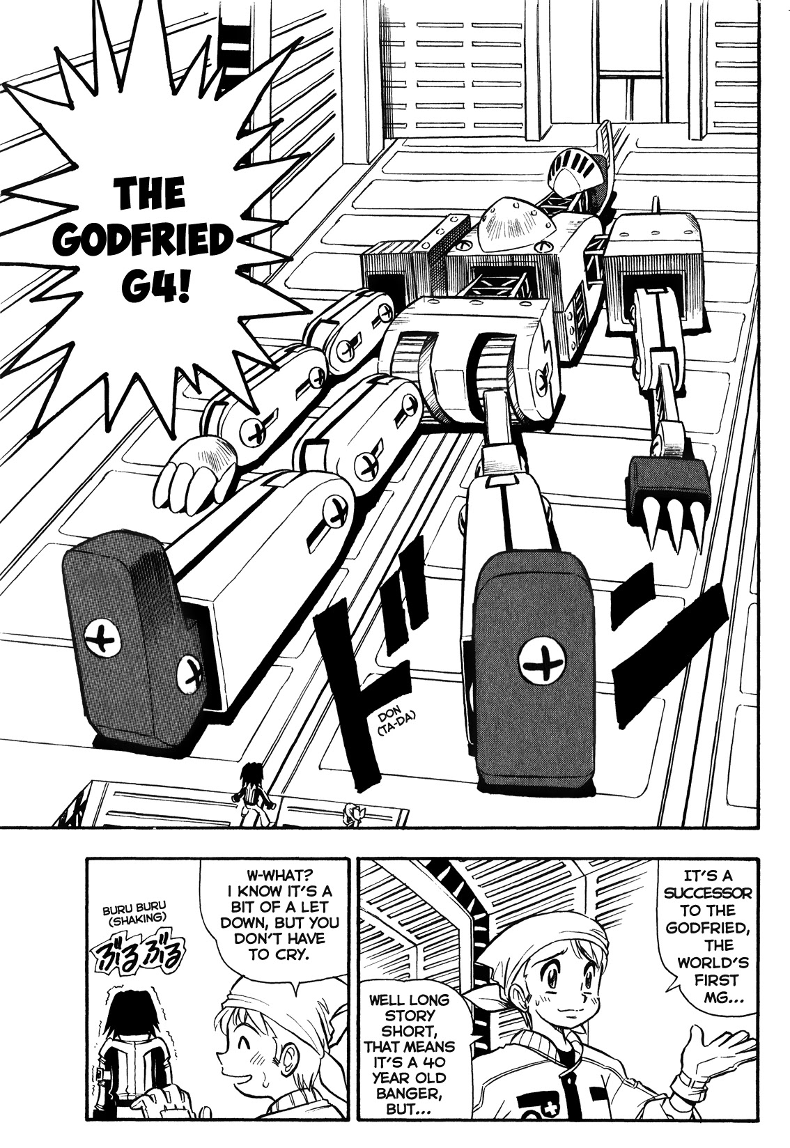 Chou Soujuu Mecha MG Chapter 1 page 7 - Chapter 1: Godfried G4 Awakens!!