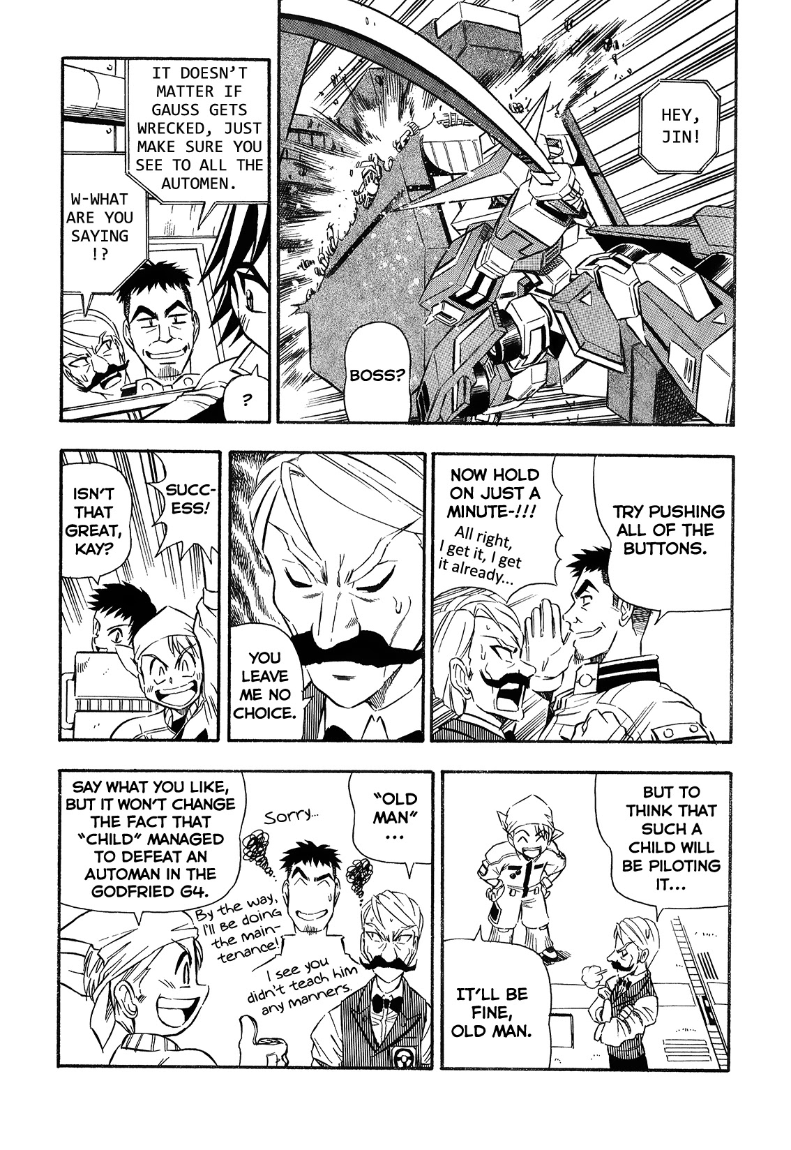 Chou Soujuu Mecha MG Chapter 3 page 15 - Chapter 3: Puppet Warrior Gauss Emerges!!