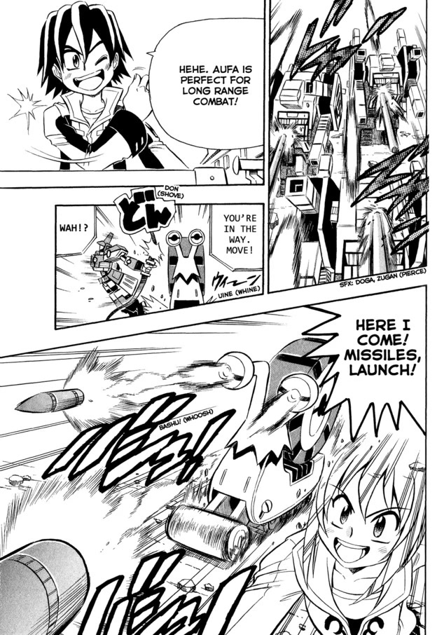 Chou Soujuu Mecha MG Chapter 6 page 7 - Chapter 6: The Triangle of Stubborness!