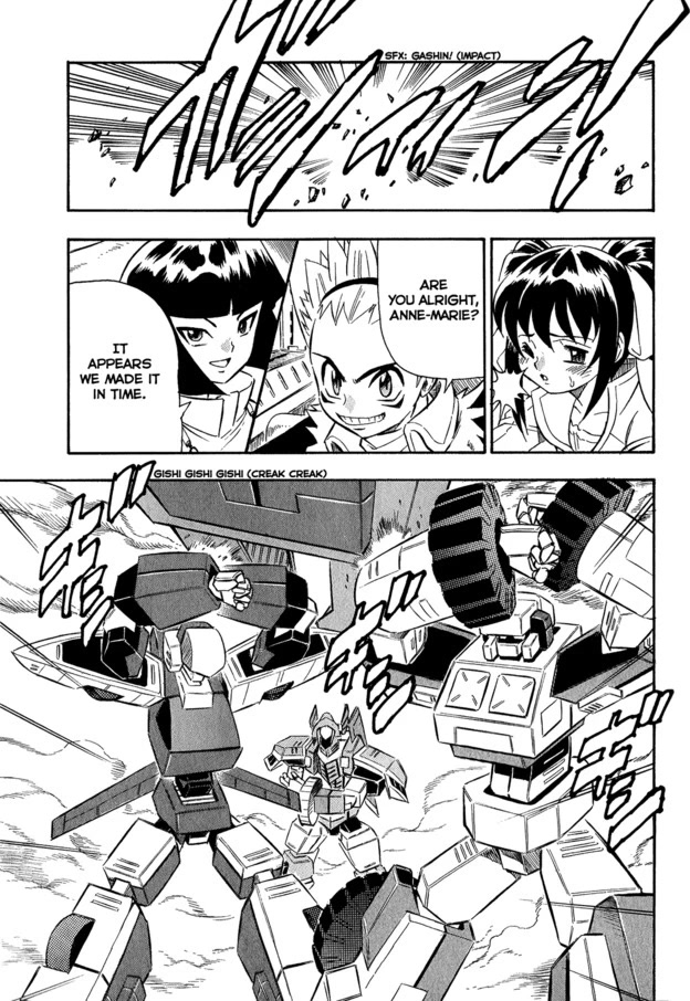Chou Soujuu Mecha MG Chapter 9 page 15 - Chapter 9: Just Hearts, Burning Bright! [END]