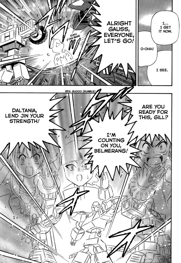 Chou Soujuu Mecha MG Chapter 9 page 19 - Chapter 9: Just Hearts, Burning Bright! [END]