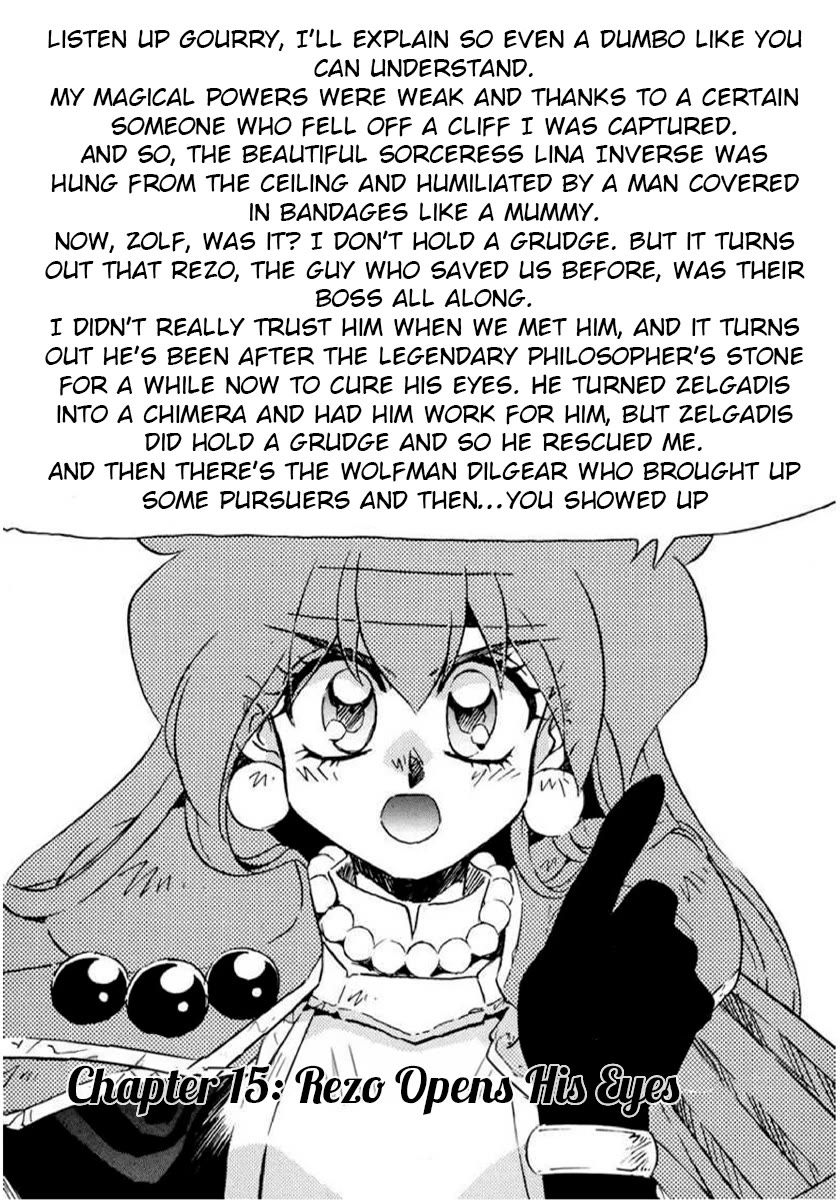 Choubaku Mahouden Slayers Chapter 15 page 1 - Chapter 15: Rezo Opens His Eyes