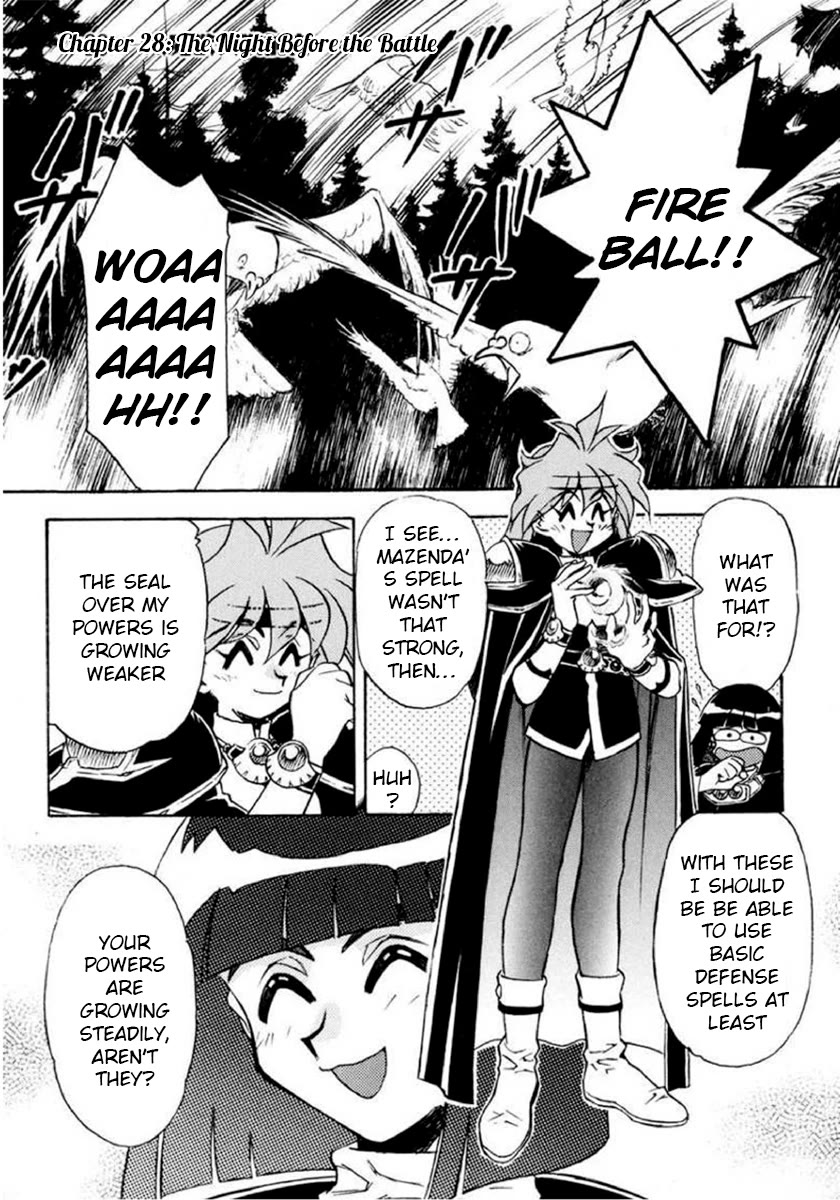Choubaku Mahouden Slayers Chapter 28 page 1 - Chapter 28: The Night Before the Battle