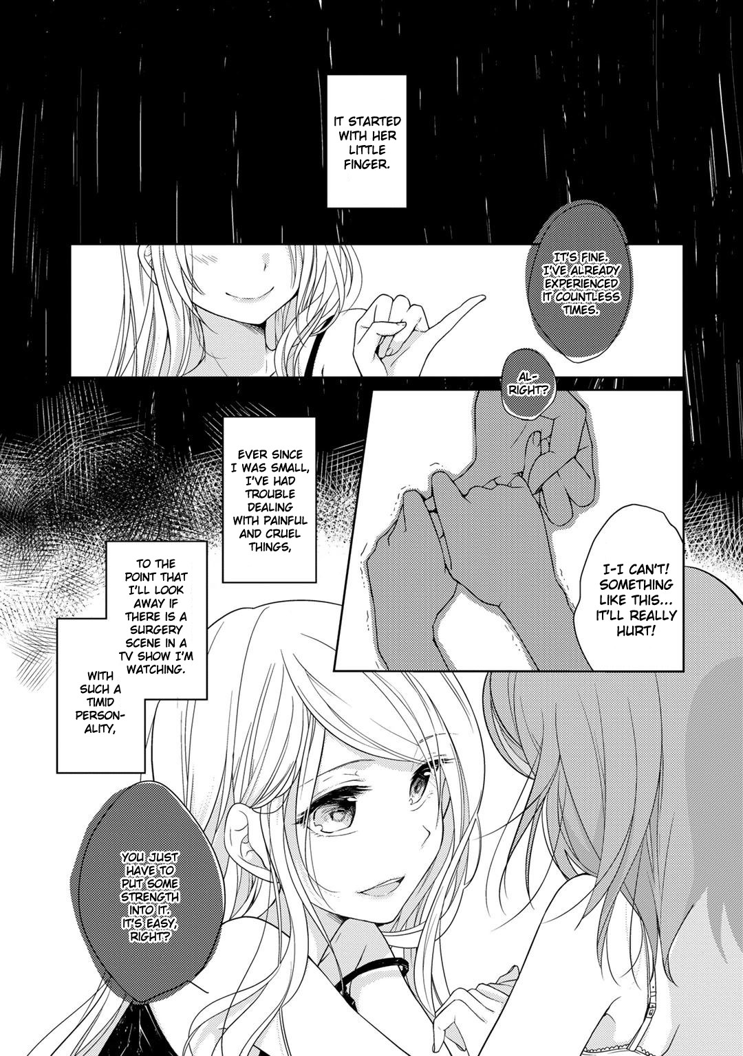 Chouchou Volume 3: Mental Illness Girls Love Anthology Chapter 2 page 3 - Chapter 2: There's nobody who wants to cry by Yukiko