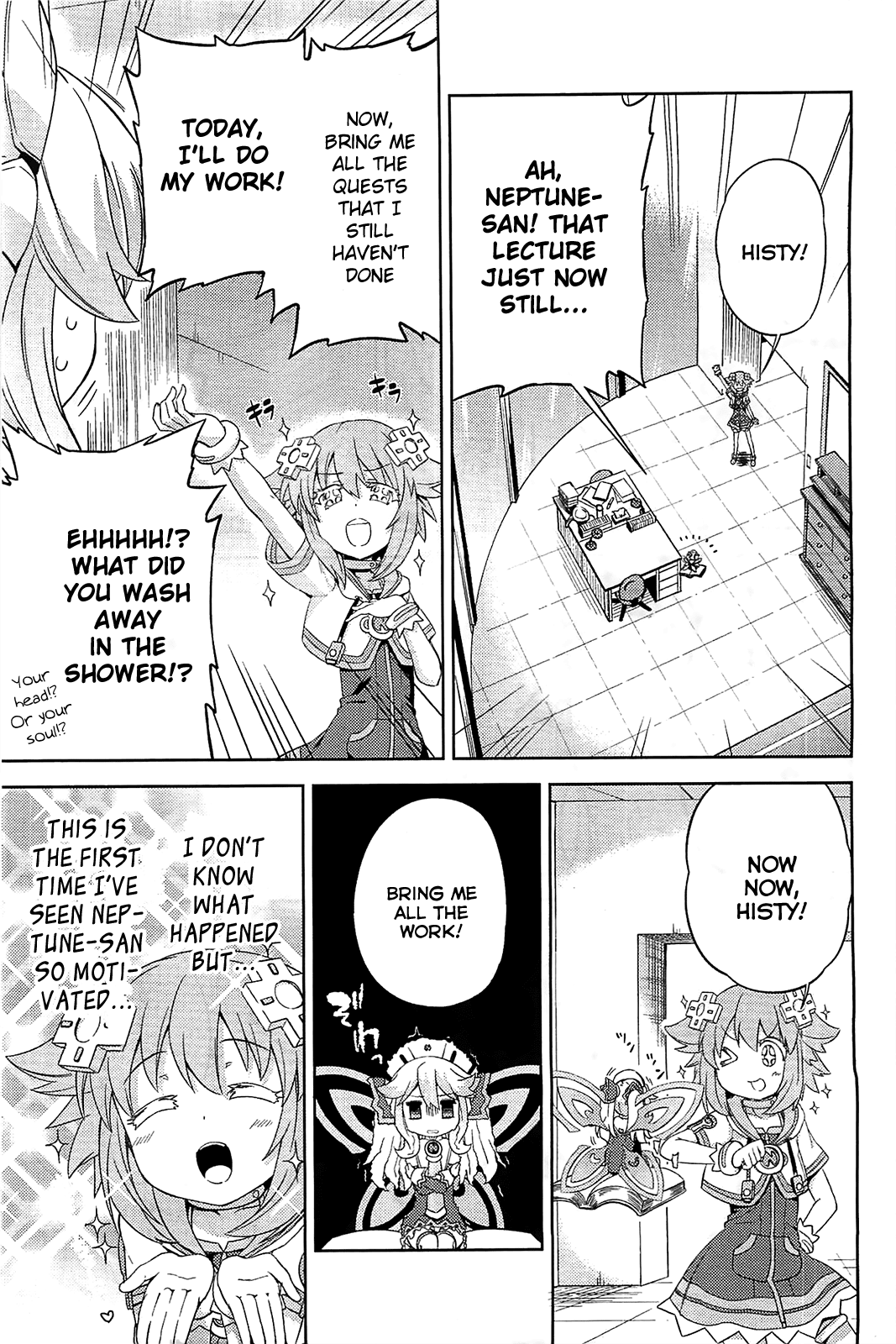 Choujigen Game Neptune - Hello New World Chapter 7 page 11 - Chapter 7 : Please Worry About Me...!