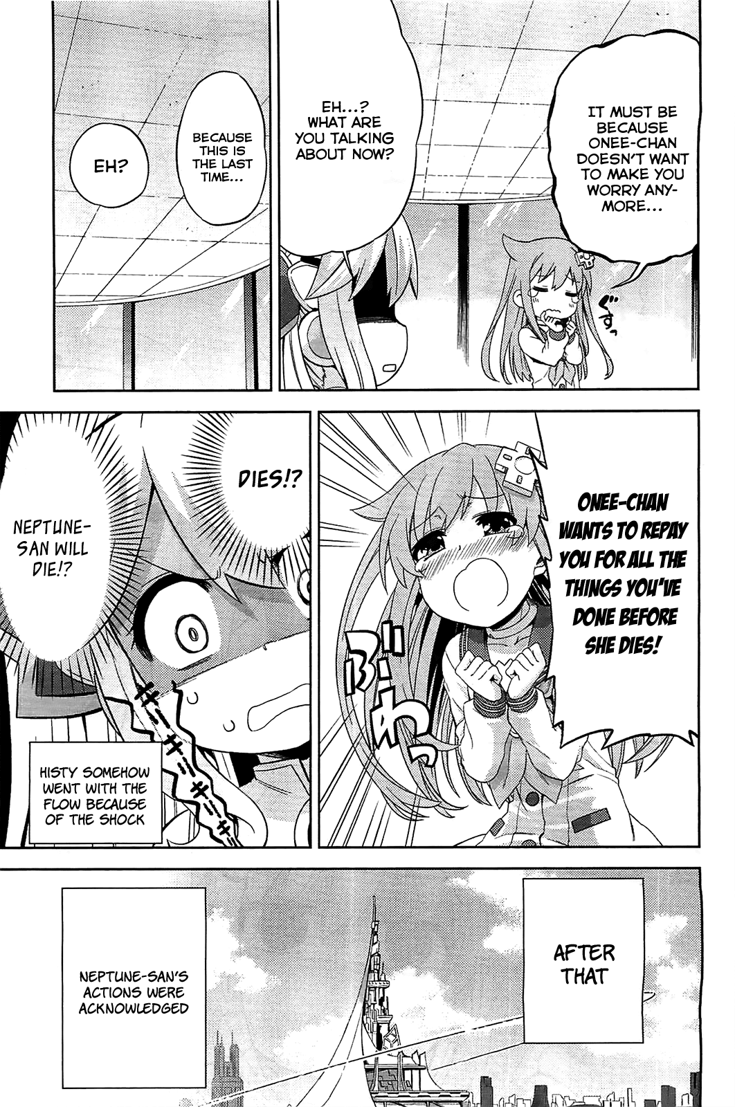 Choujigen Game Neptune - Hello New World Chapter 7 page 13 - Chapter 7 : Please Worry About Me...!