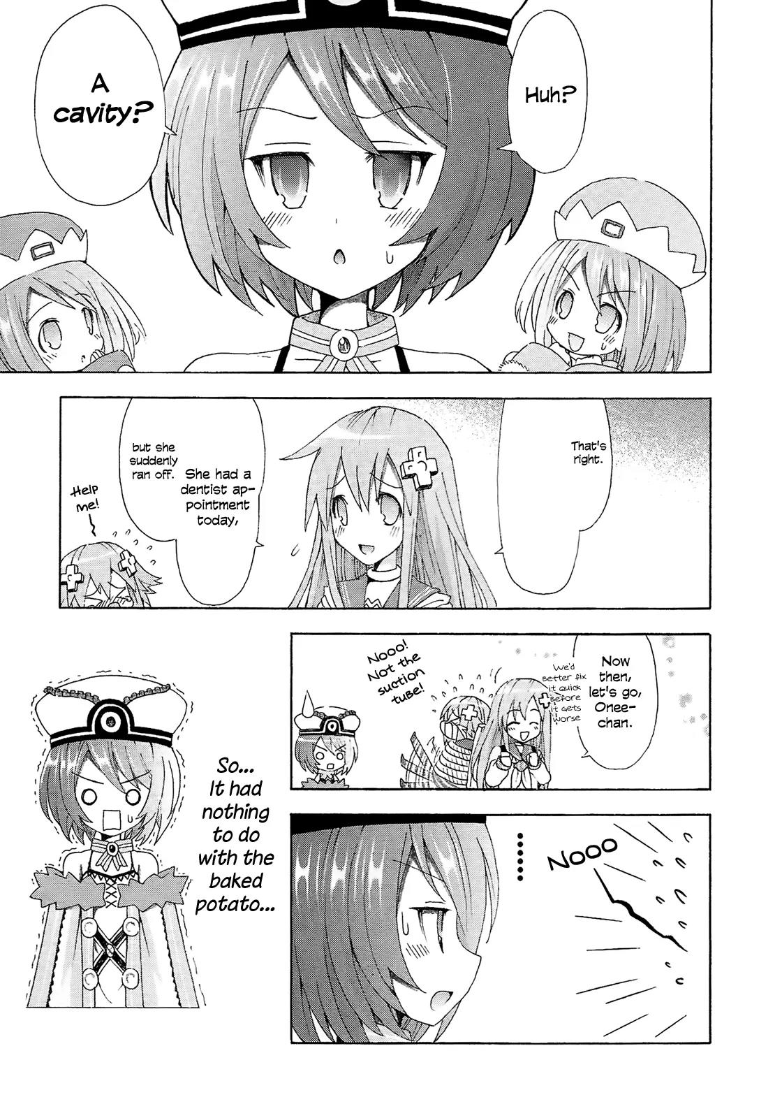 Choujigen Game Neptune - Megami Tsuushin Chapter 11 page 15 - Chapter 11: Beware of Overeating! The Goddesses and the Autumn Appetite
