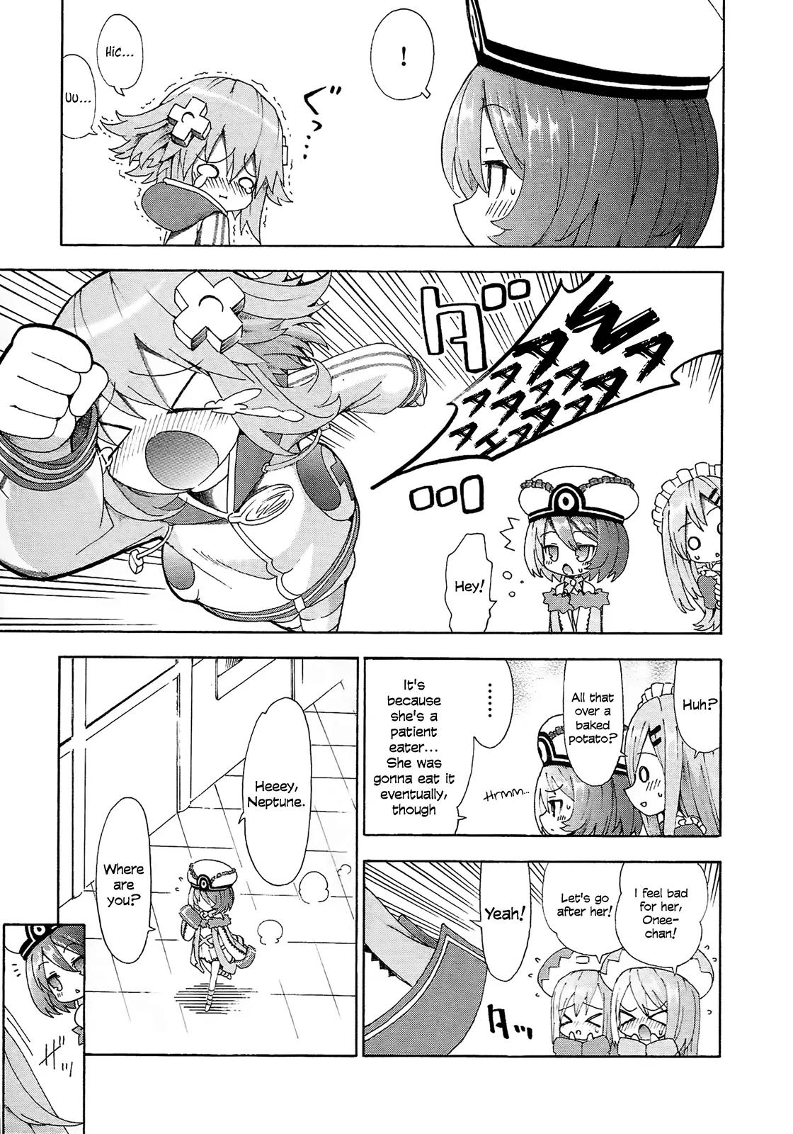 Choujigen Game Neptune - Megami Tsuushin Chapter 11 page 3 - Chapter 11: Beware of Overeating! The Goddesses and the Autumn Appetite
