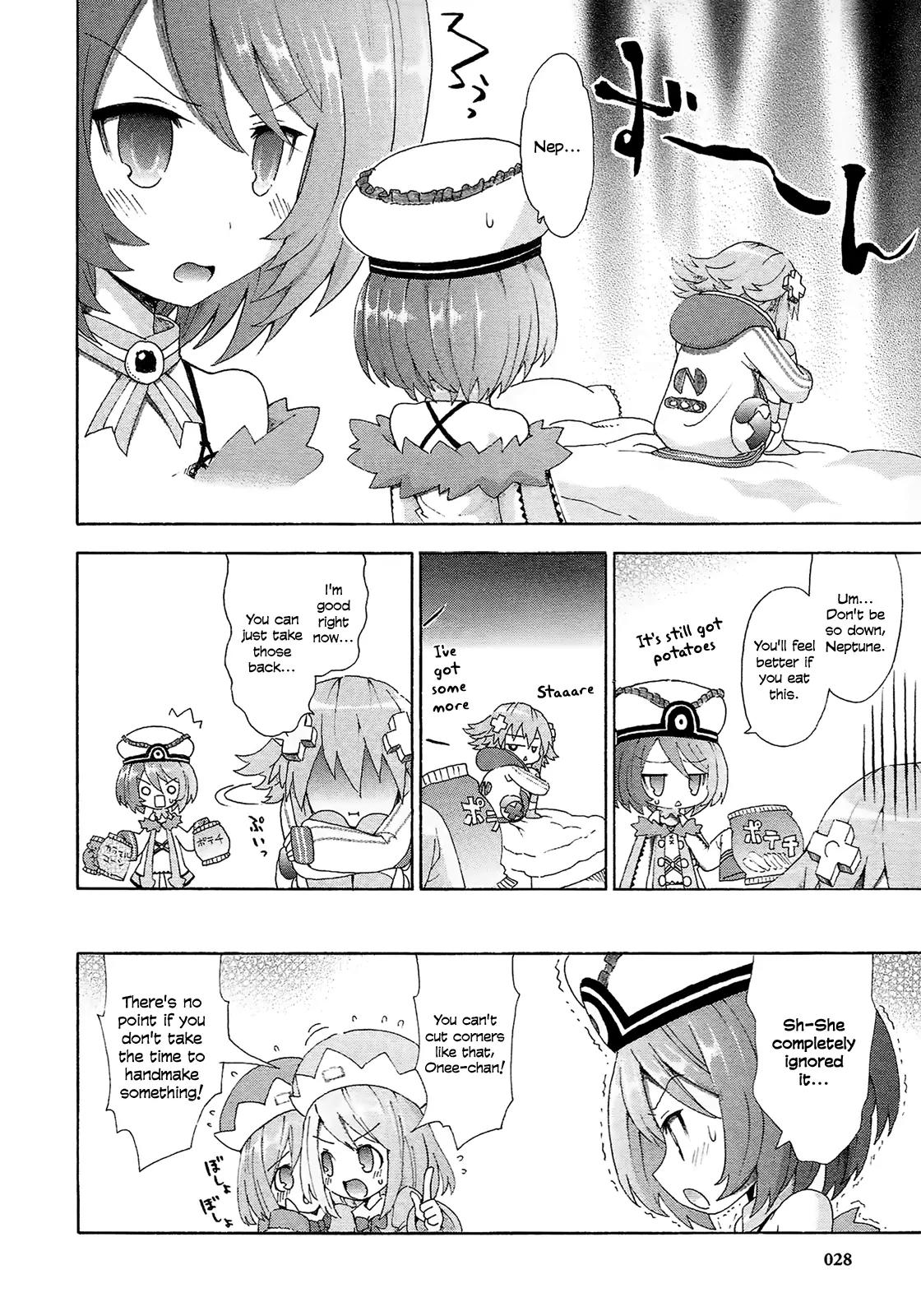 Choujigen Game Neptune - Megami Tsuushin Chapter 11 page 6 - Chapter 11: Beware of Overeating! The Goddesses and the Autumn Appetite