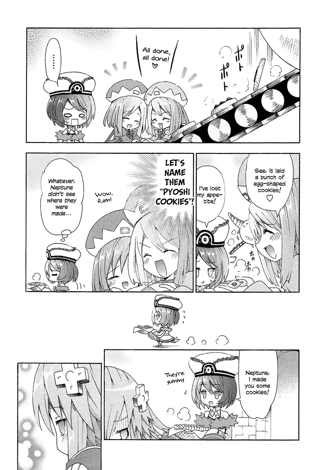 Choujigen Game Neptune - Megami Tsuushin Chapter 11 page 9 - Chapter 11: Beware of Overeating! The Goddesses and the Autumn Appetite