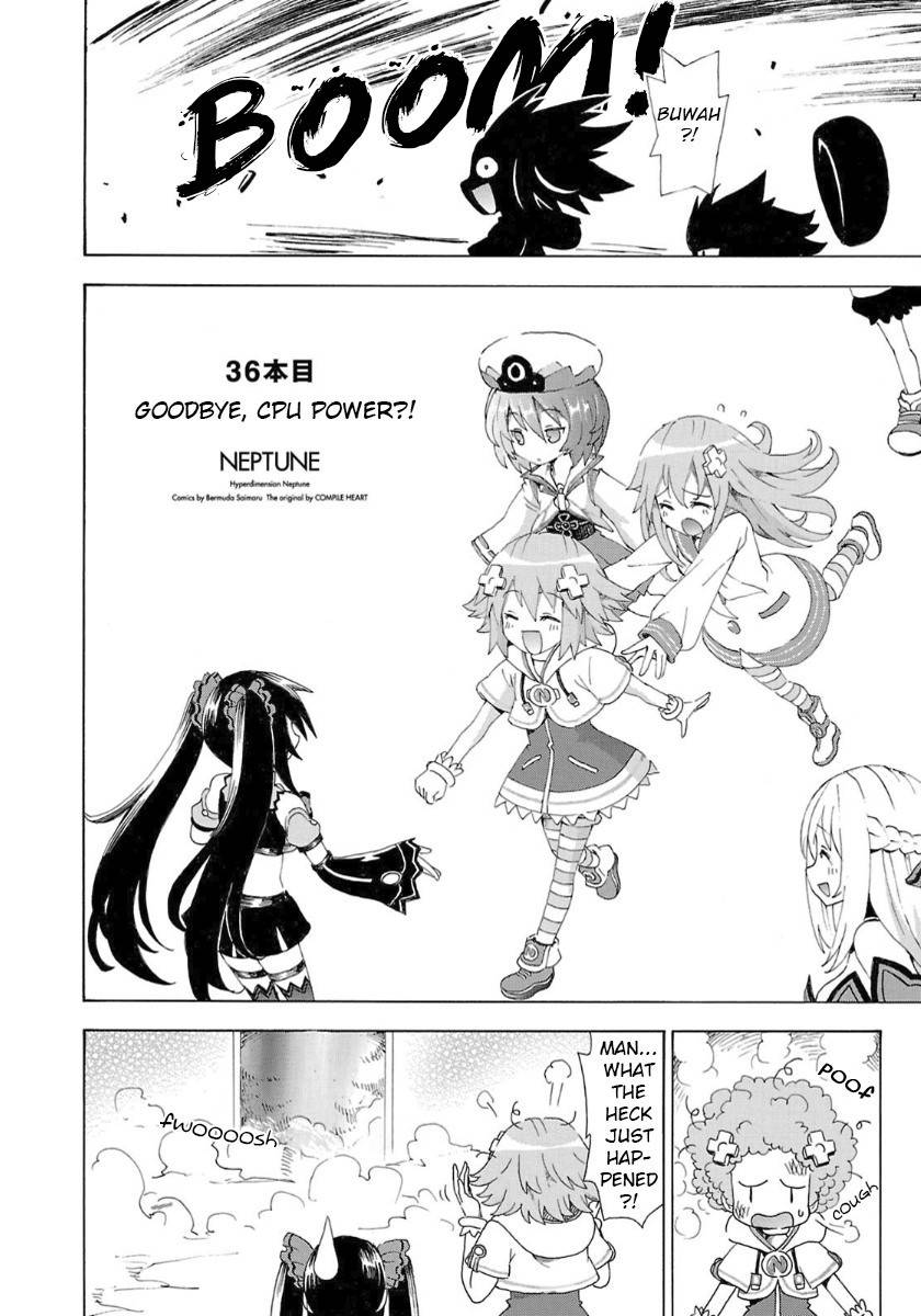 Choujigen Game Neptune - Megami Tsuushin Chapter 36 page 2 - Chapter 36: Goodbye, CPU Power?!