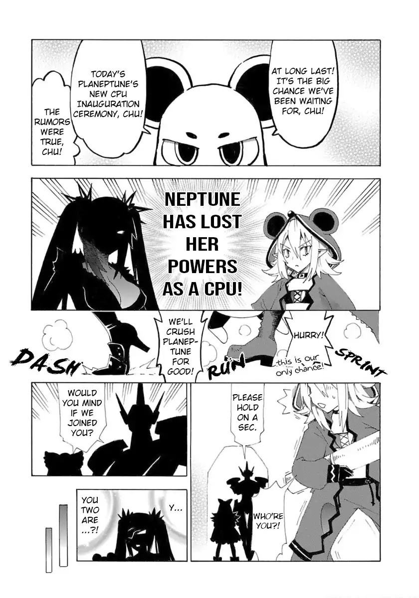 Choujigen Game Neptune - Megami Tsuushin Chapter 37 page 1 - Chapter 37: Hold the Reset Button When Turning the Power Off