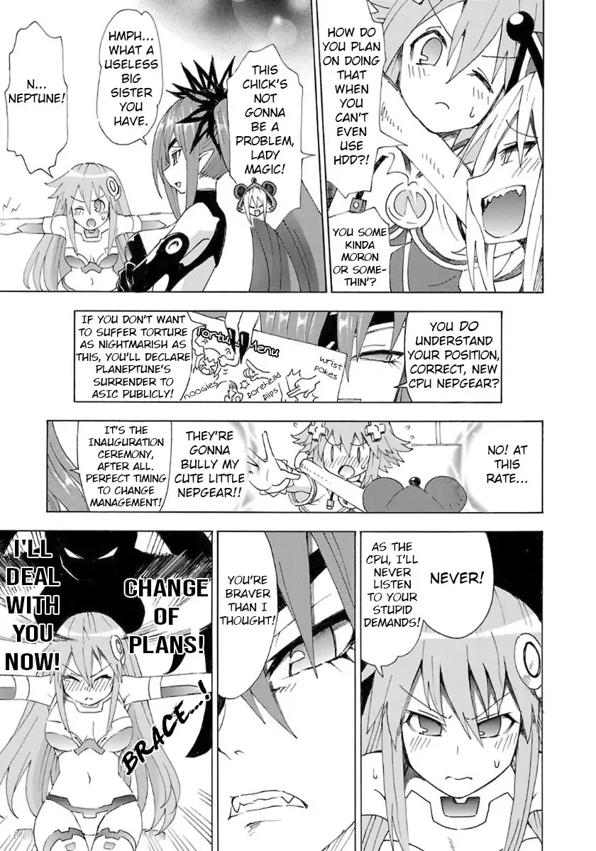 Choujigen Game Neptune - Megami Tsuushin Chapter 37 page 11 - Chapter 37: Hold the Reset Button When Turning the Power Off