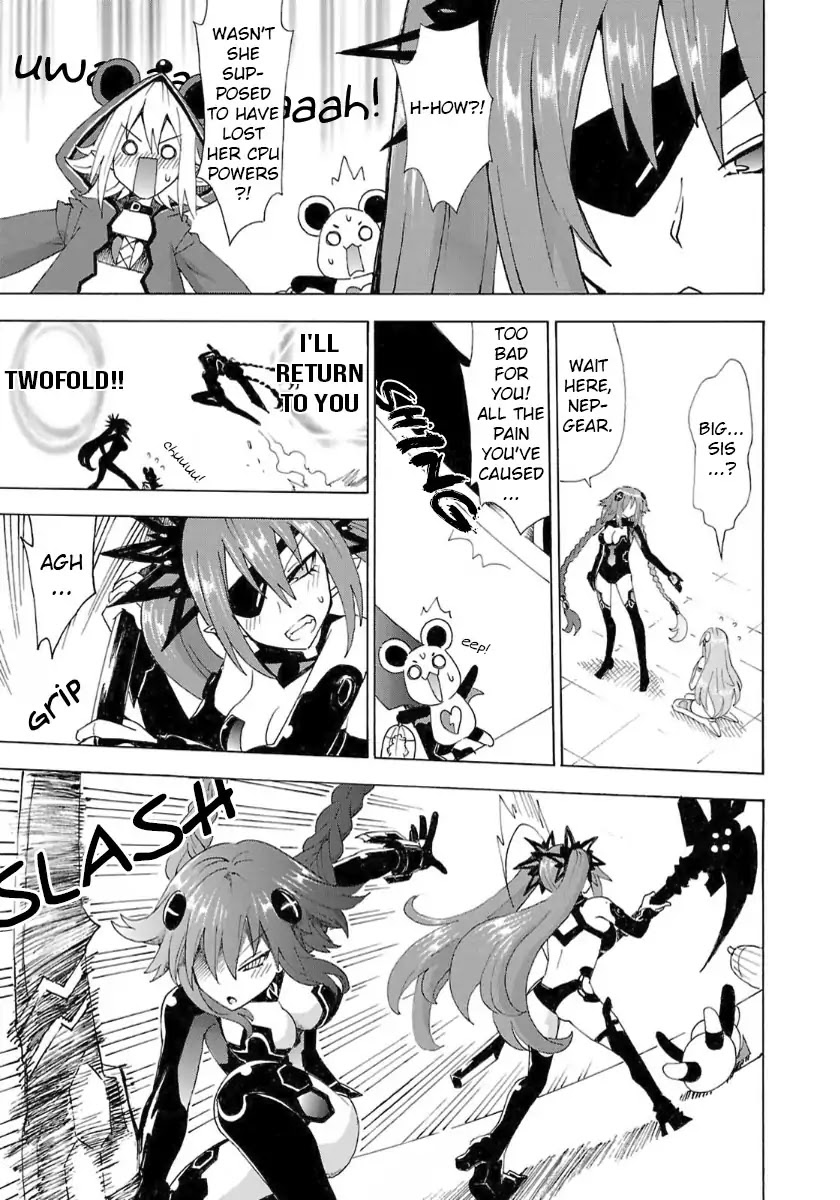 Choujigen Game Neptune - Megami Tsuushin Chapter 37 page 13 - Chapter 37: Hold the Reset Button When Turning the Power Off