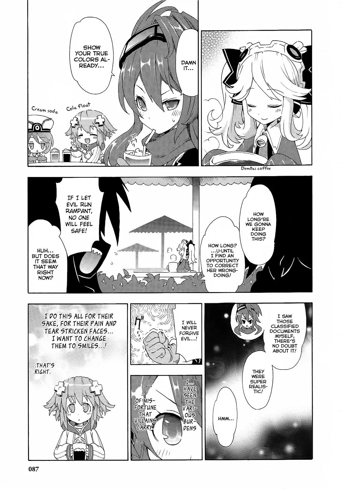 Choujigen Game Neptune - Megami Tsuushin Chapter 5 page 11 - Chapter 5: I Will Never Allow Evil In Gamindustri! Superhero Nippon Ichi!