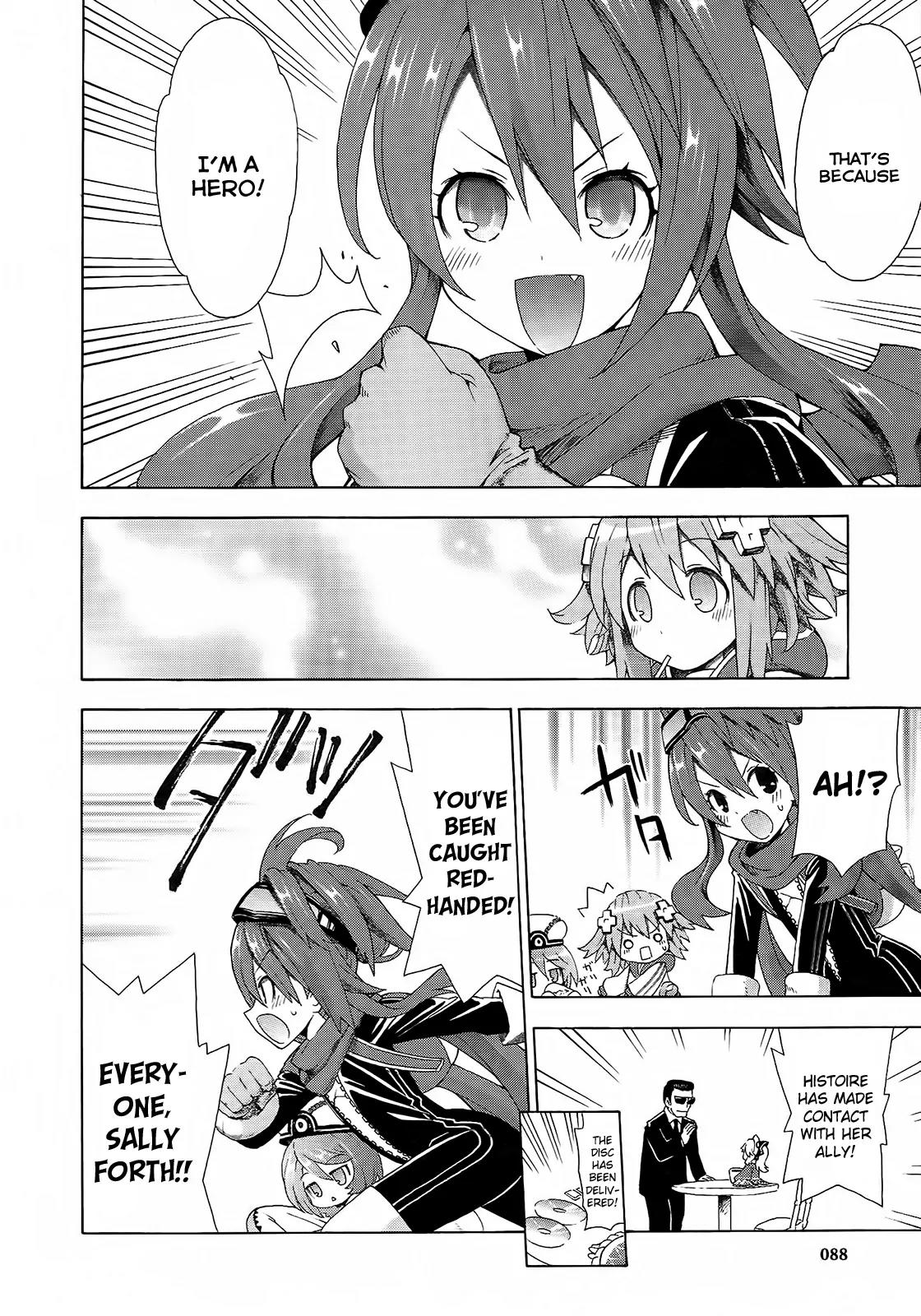 Choujigen Game Neptune - Megami Tsuushin Chapter 5 page 12 - Chapter 5: I Will Never Allow Evil In Gamindustri! Superhero Nippon Ichi!