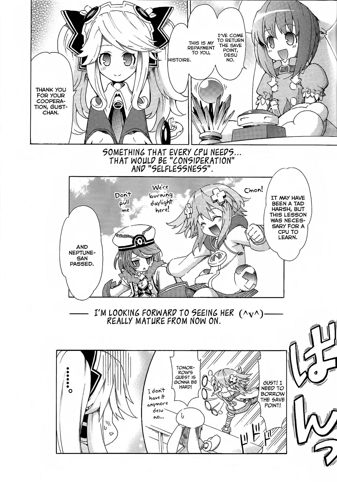 Choujigen Game Neptune - Megami Tsuushin Chapter 8 page 16 - Chapter 8: Save Often ♡