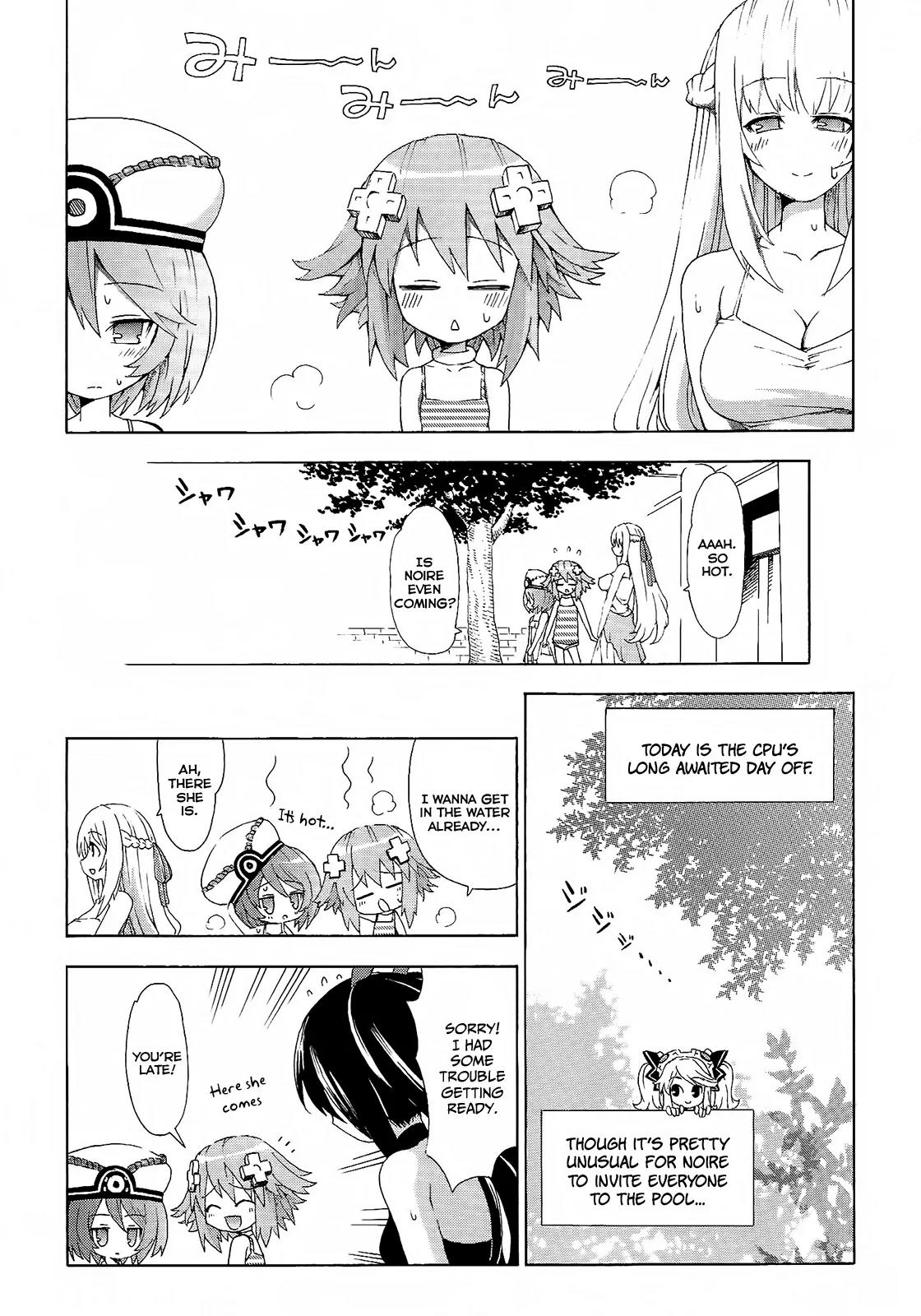 Choujigen Game Neptune - Megami Tsuushin Chapter 9 page 1 - Chapter 9: Ever Blue Exercise