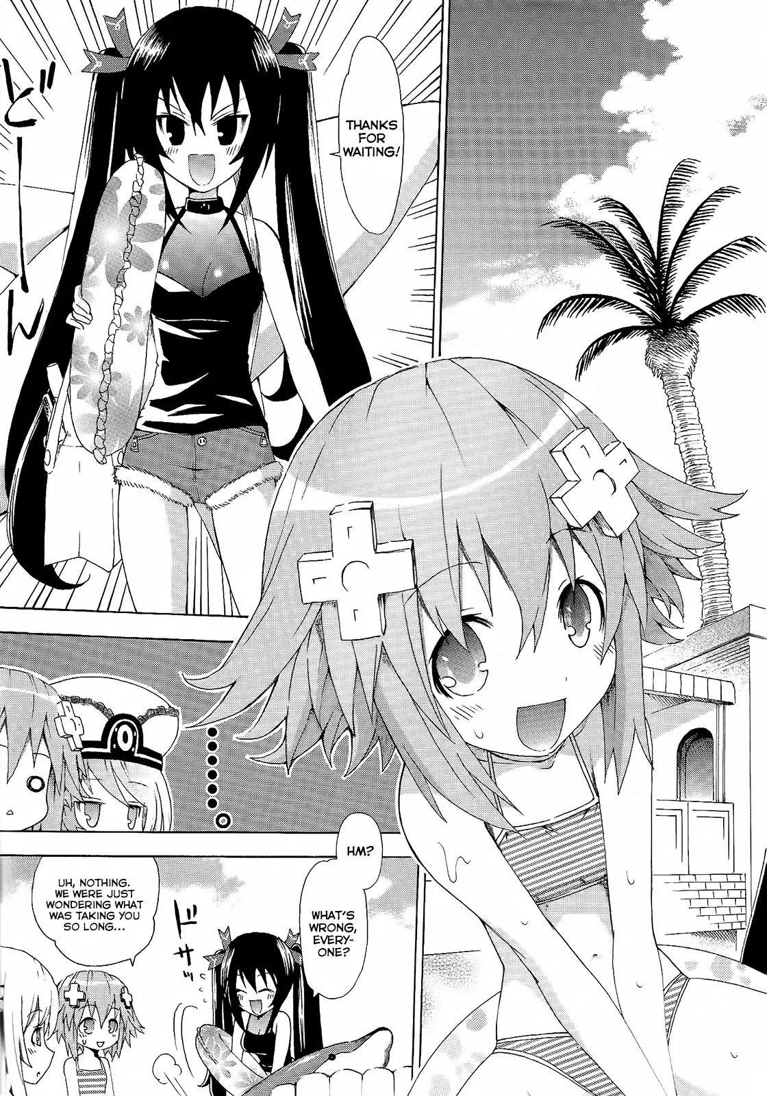 Choujigen Game Neptune - Megami Tsuushin Chapter 9 page 3 - Chapter 9: Ever Blue Exercise
