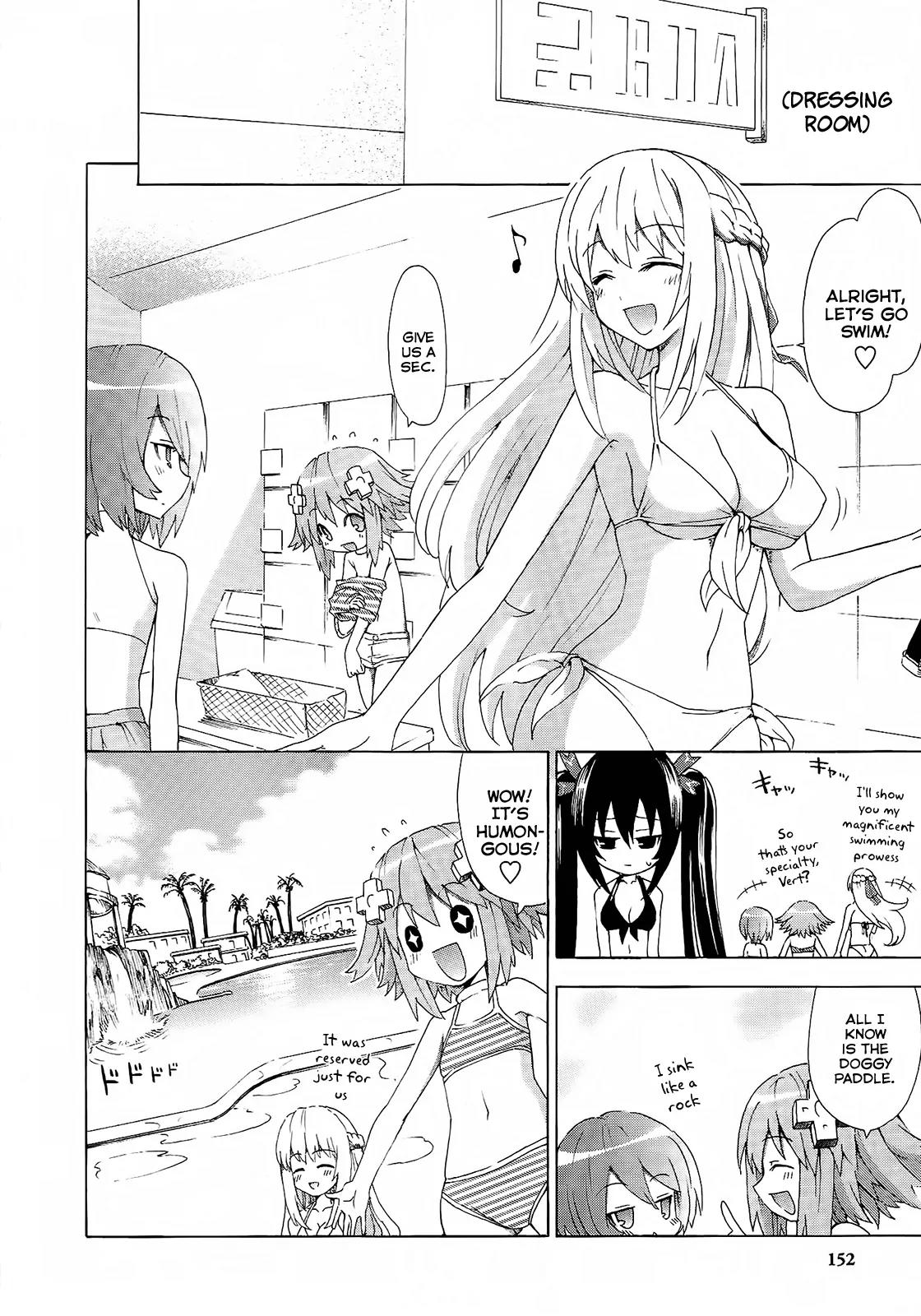 Choujigen Game Neptune - Megami Tsuushin Chapter 9 page 4 - Chapter 9: Ever Blue Exercise