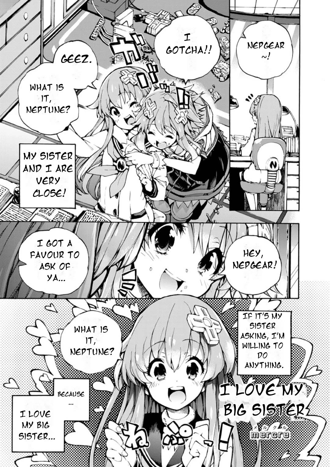 Choujigen Game Neptune: The Animation - Dengeki Comic Anthology Chapter 12 page 2 - Chapter 12: I Love My Big Sister