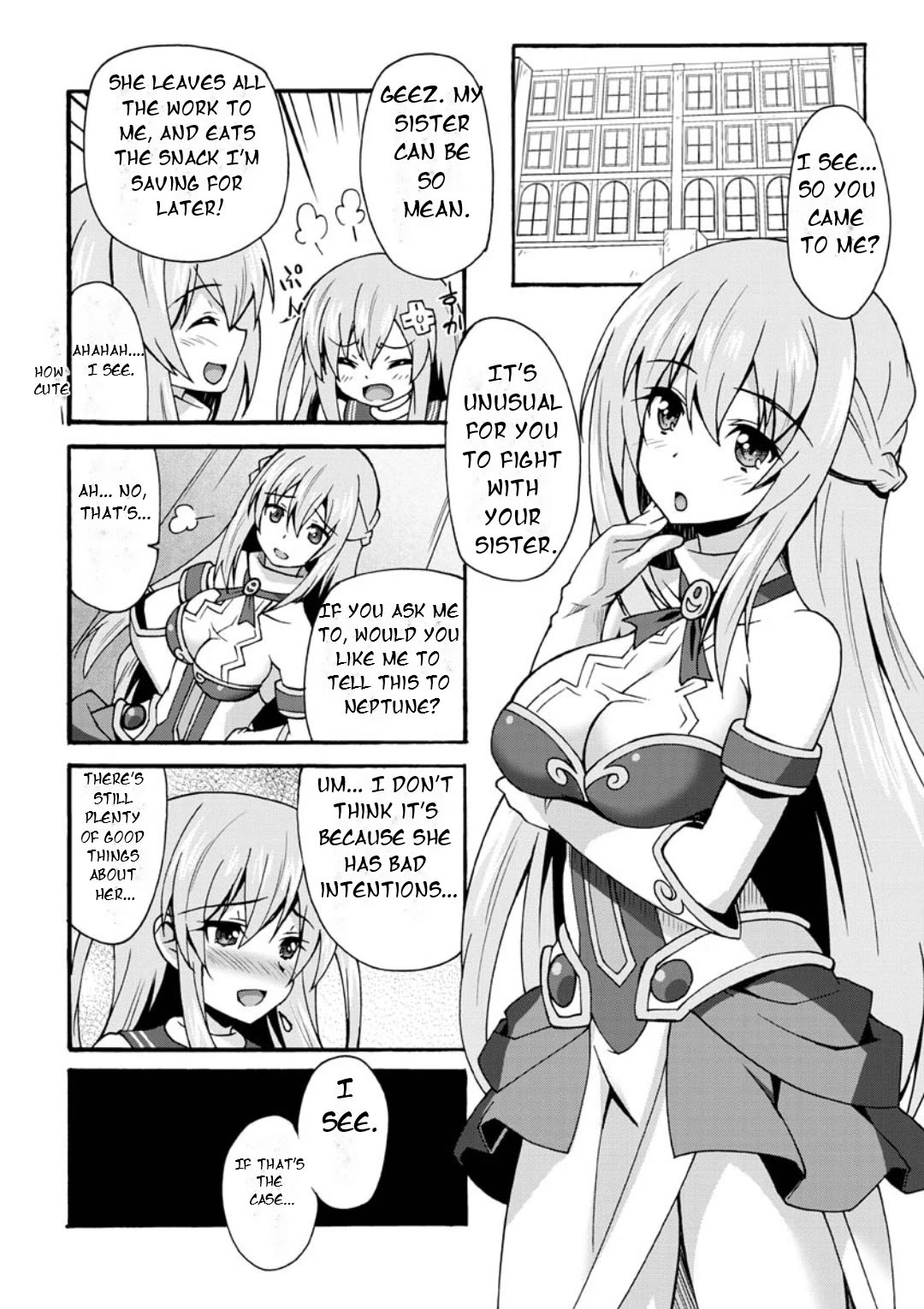 Choujigen Game Neptune: The Animation - Dengeki Comic Anthology Chapter 7 page 3 - Chapter 7: Of Love Between Sisters and Greenery