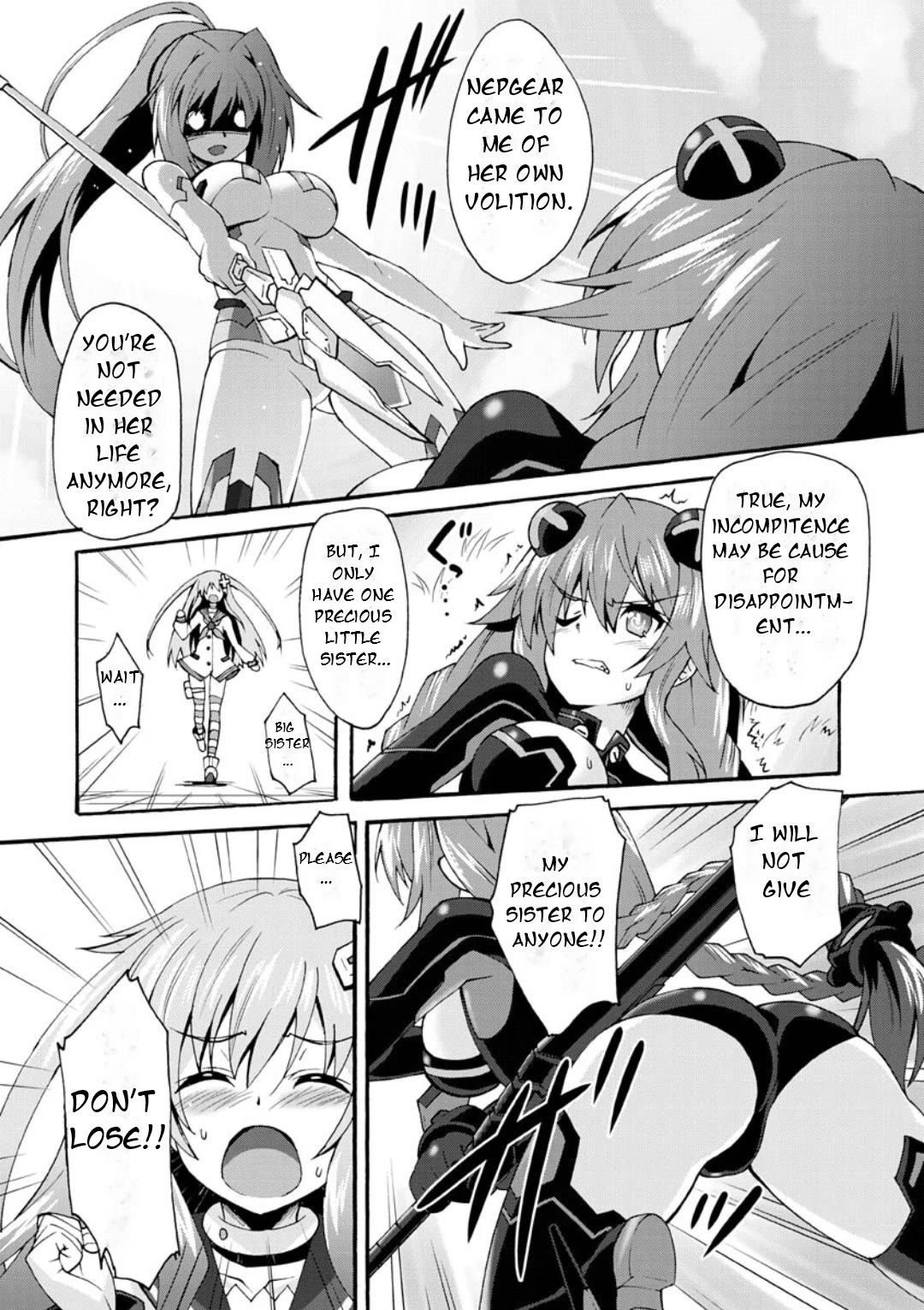 Choujigen Game Neptune: The Animation - Dengeki Comic Anthology Chapter 7 page 9 - Chapter 7: Of Love Between Sisters and Greenery