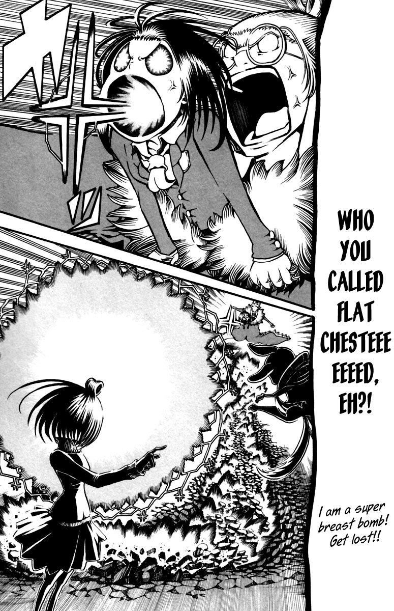 Choujin Gakuen Chapter 10 page 36 - Chapter 10: Fight for the Big Boobs Girl ~The Shaking Heart and the Shaking Chest~