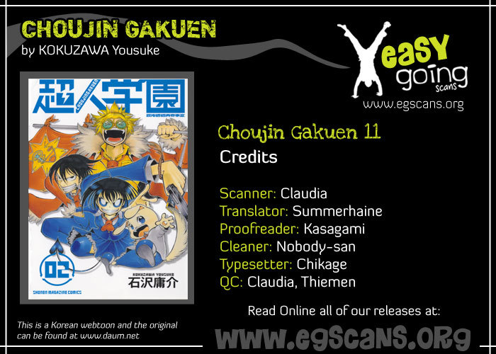 Choujin Gakuen Chapter 11 page 1 - Chapter 11: ~Misery~ A Fight for the Gloomy Homeless Girl