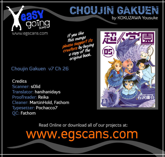 Choujin Gakuen Chapter 26 page 1 - Chapter 26: Jazeyo