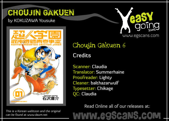 Choujin Gakuen Chapter 6 page 1 - Chapter 6: World's Strongest Committee (Part 2)