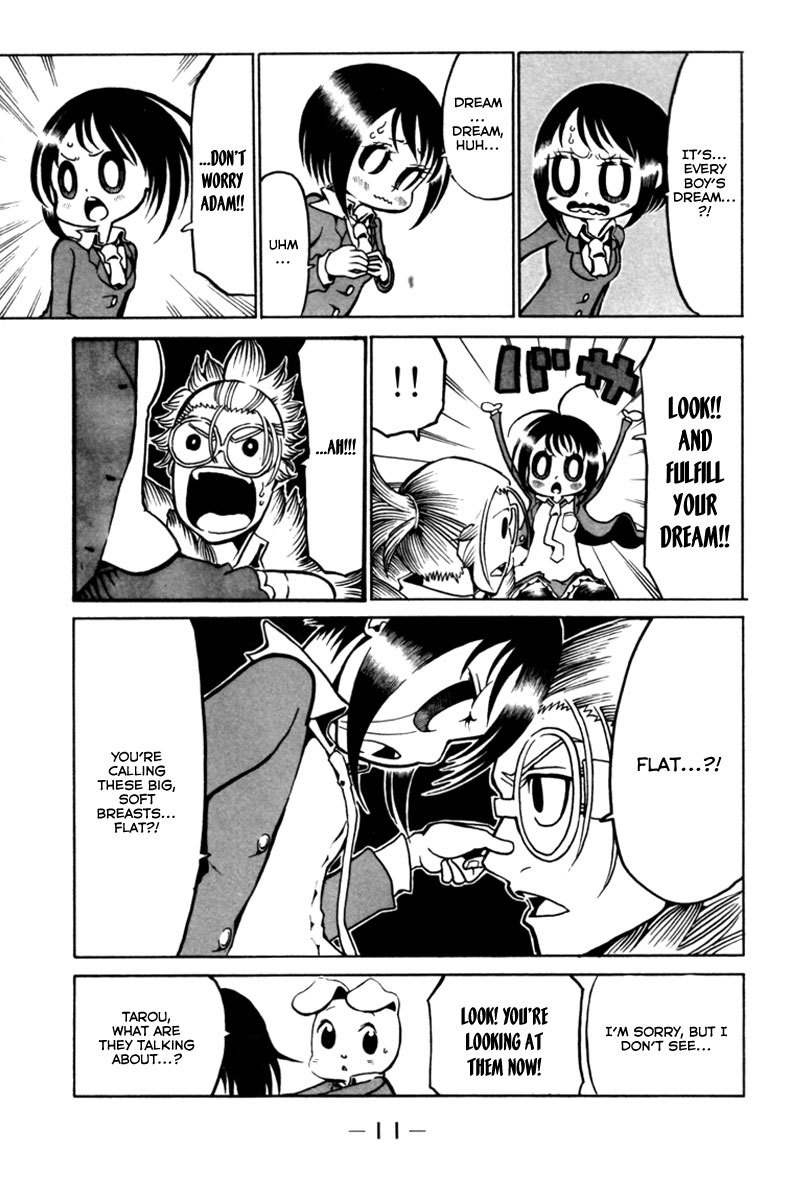 Choujin Gakuen Chapter 9 page 13 - Chapter 9: Fighting Over the Homeless Girl and Mr. Higan's Struggle Against His Divorce.
