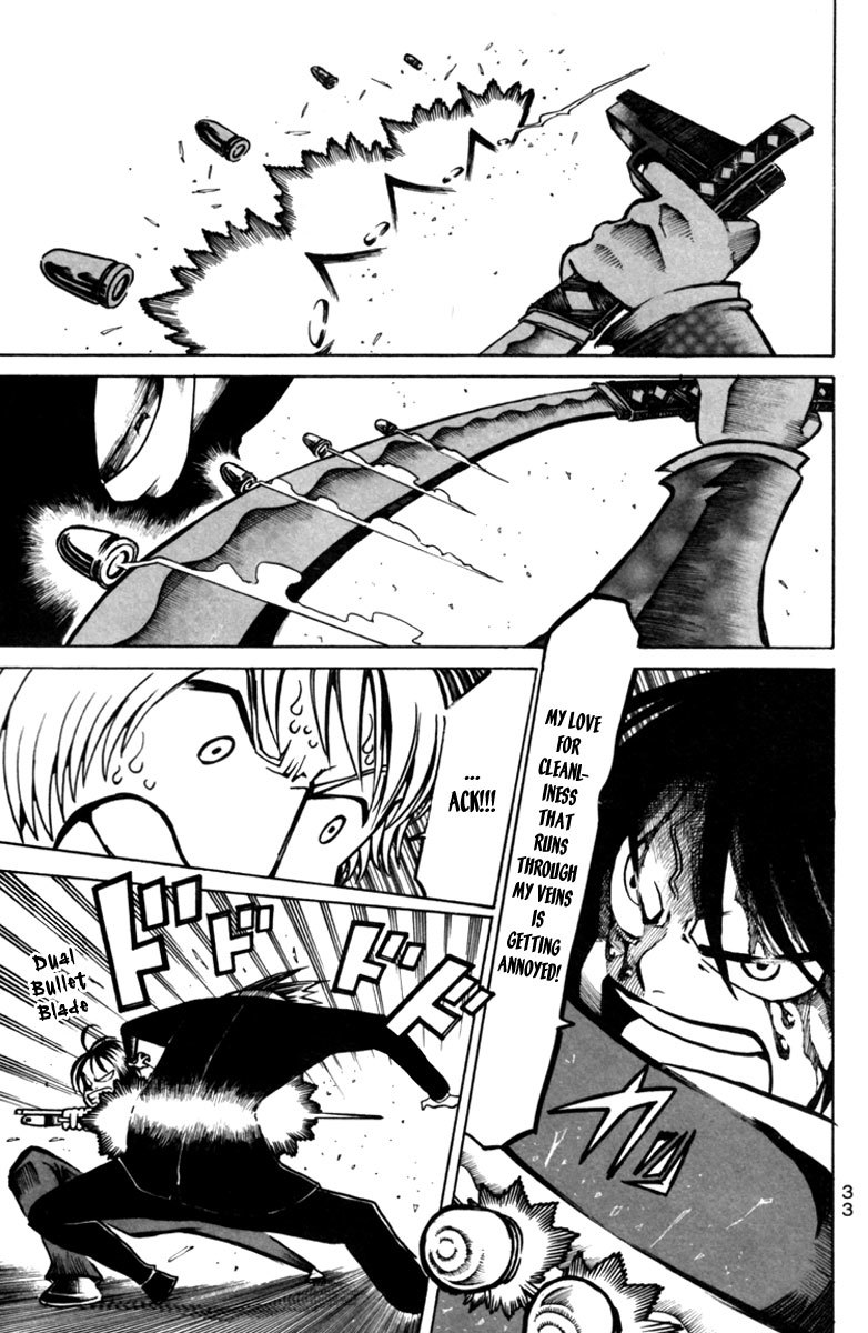 Choujin Gakuen Chapter 9 page 35 - Chapter 9: Fighting Over the Homeless Girl and Mr. Higan's Struggle Against His Divorce.