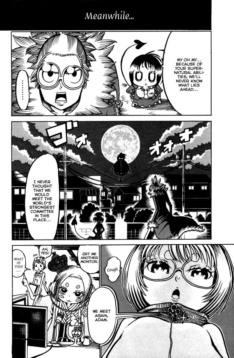 Choujin Gakuen Chapter 9 page 38 - Chapter 9: Fighting Over the Homeless Girl and Mr. Higan's Struggle Against His Divorce.