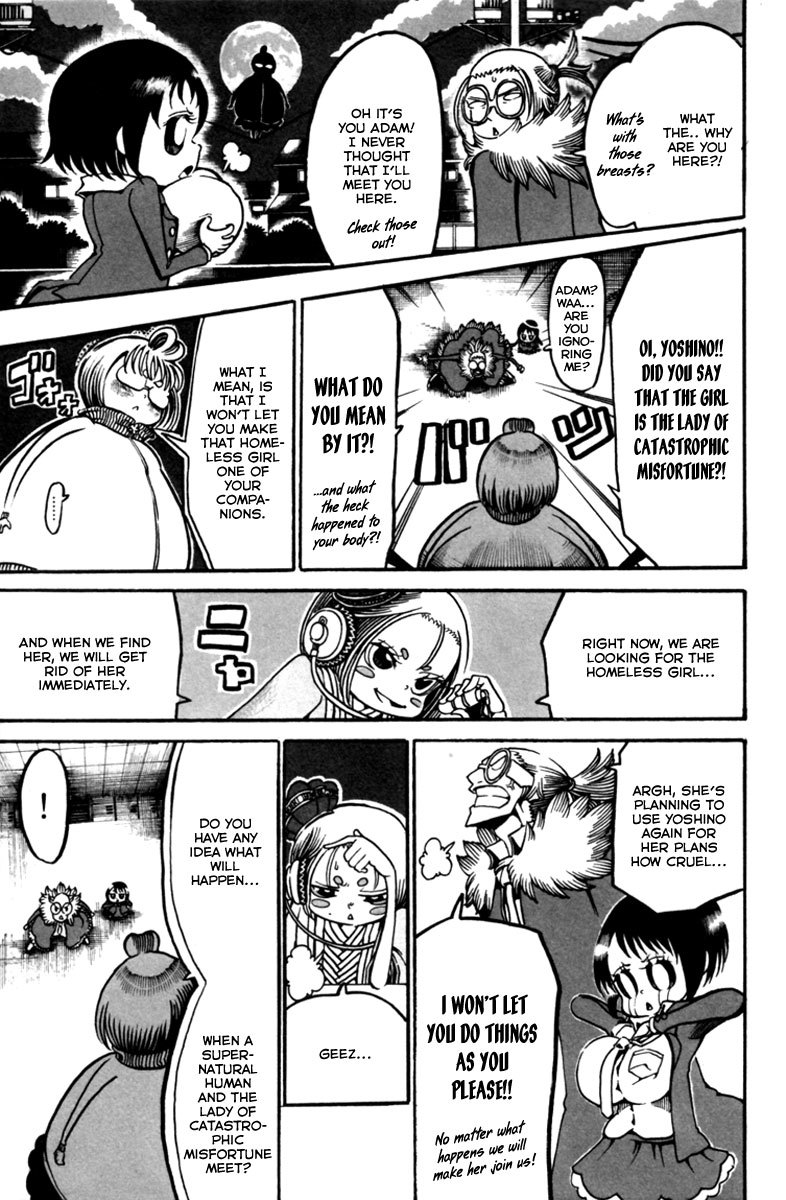 Choujin Gakuen Chapter 9 page 39 - Chapter 9: Fighting Over the Homeless Girl and Mr. Higan's Struggle Against His Divorce.
