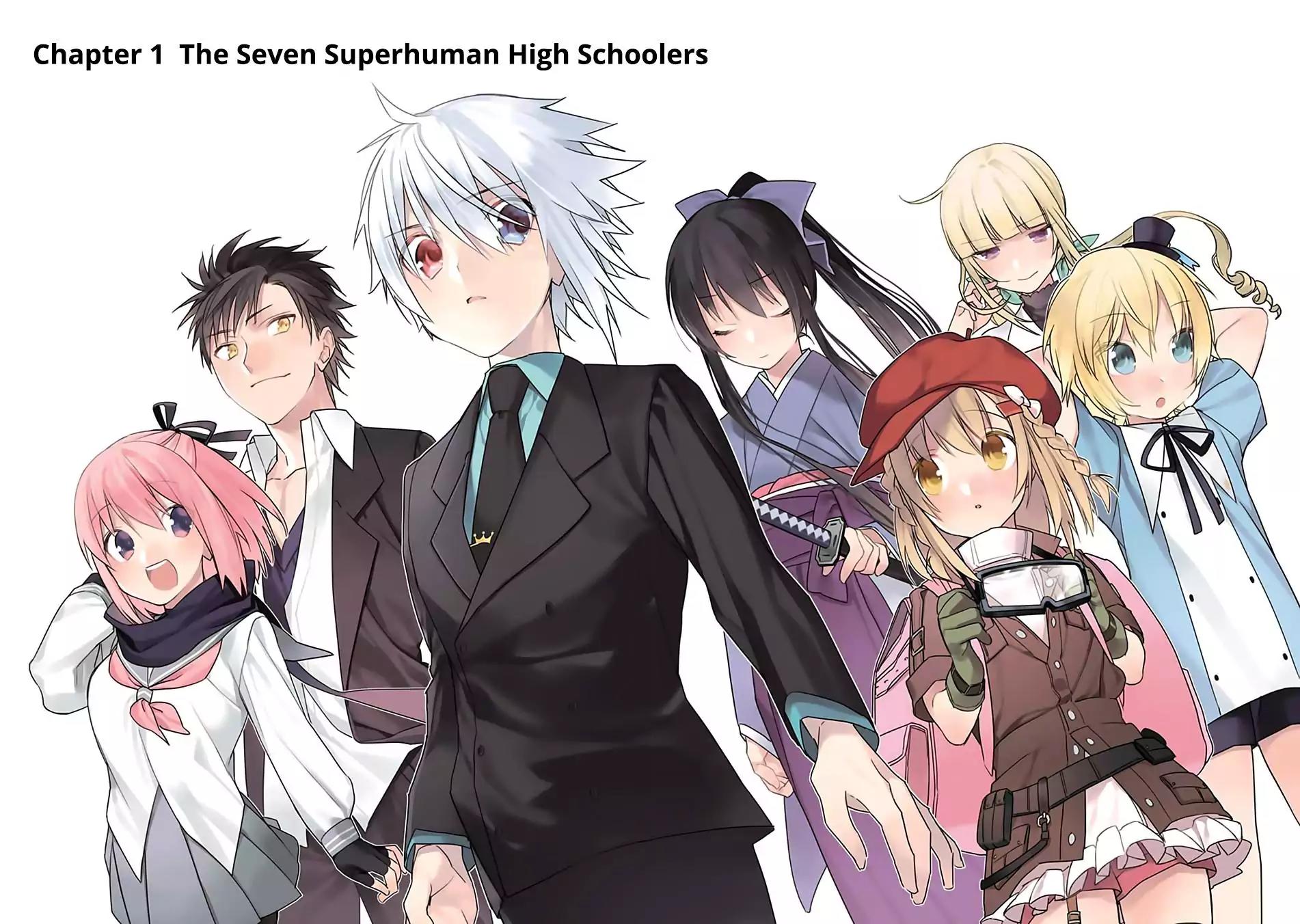 Choujin Koukousei-tachi wa Isekai demo Yoyuu de Ikinuku you desu! Chapter 1 page 2 - Chapter 1: The Seven Super Human High Schoolers