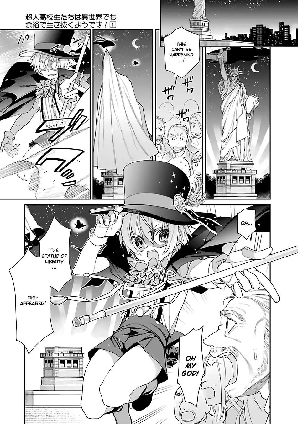 Choujin Koukousei-tachi wa Isekai demo Yoyuu de Ikinuku you desu! Chapter 1 page 7 - Chapter 1: The Seven Super Human High Schoolers