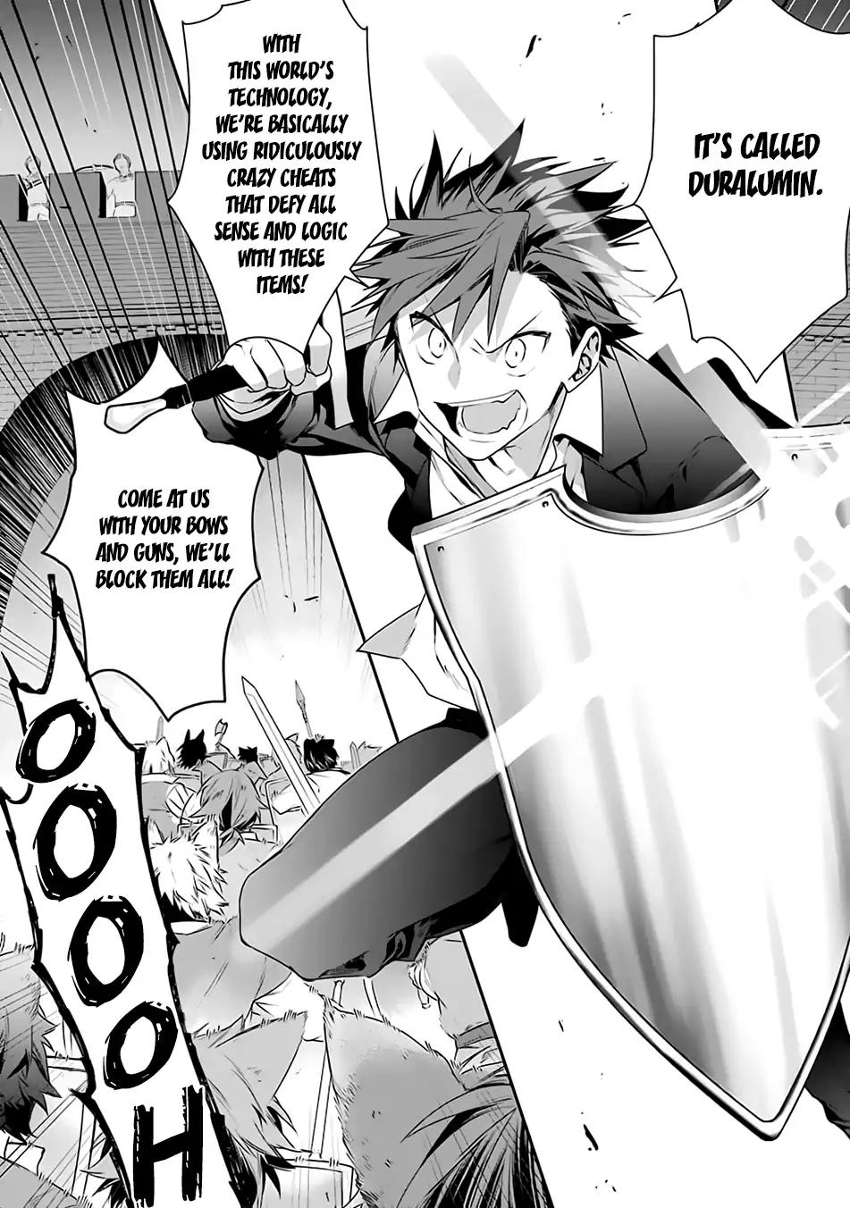 Choujin Koukousei-tachi wa Isekai demo Yoyuu de Ikinuku you desu! Chapter 14 page 19 - Chapter 14: Civil Revolution and the Superhuman High Schoolers