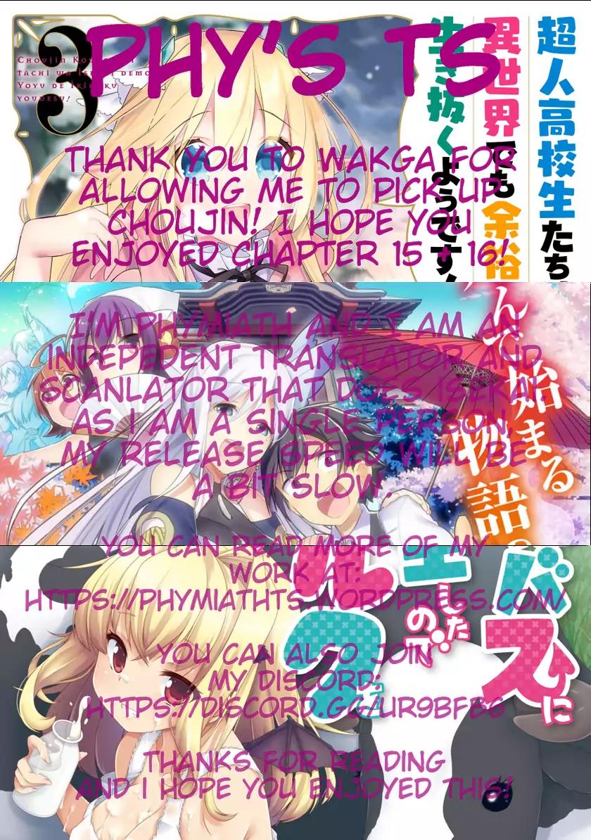 Choujin Koukousei-tachi wa Isekai demo Yoyuu de Ikinuku you desu! Chapter 16 page 22 - Chapter 16: The Will of The Masses