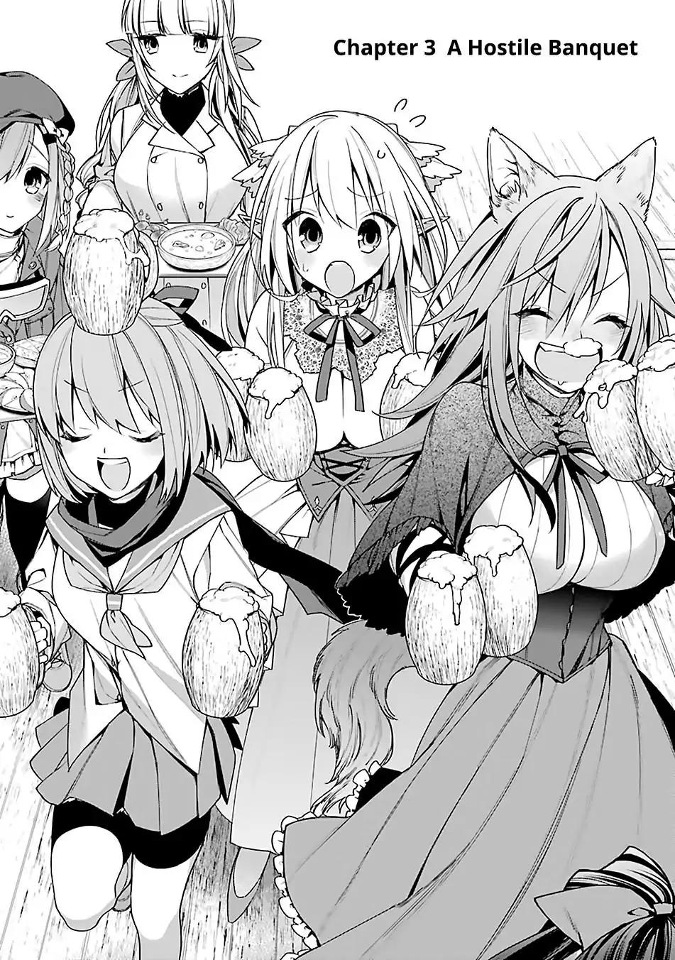 Choujin Koukousei-tachi wa Isekai demo Yoyuu de Ikinuku you desu! Chapter 3 page 1 - Chapter 3: A Hostile Banquet