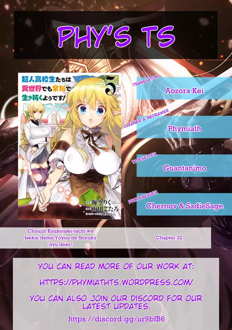 Choujin Koukousei-tachi wa Isekai demo Yoyuu de Ikinuku you desu! Chapter 32 page 24 - Chapter 32