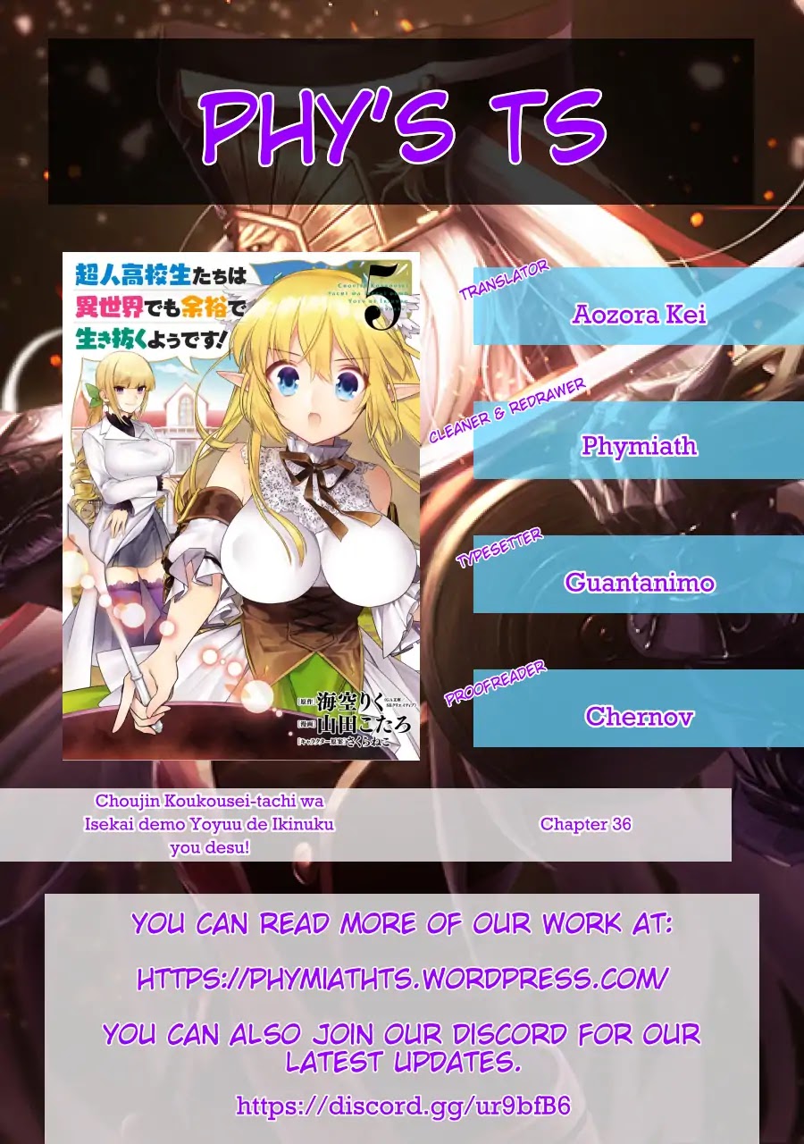 Choujin Koukousei-tachi wa Isekai demo Yoyuu de Ikinuku you desu! Chapter 36 page 19 - Chapter 36: The Beginnings of Love