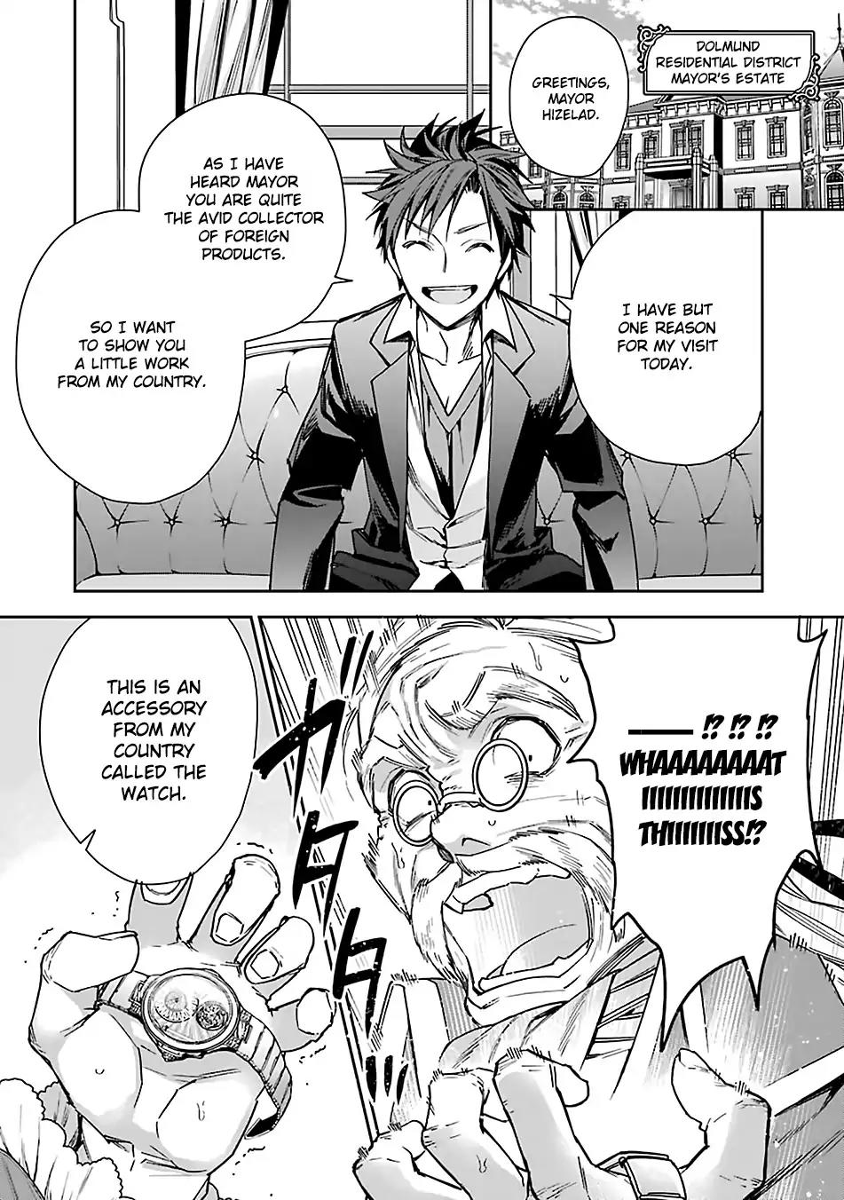 Choujin Koukousei-tachi wa Isekai demo Yoyuu de Ikinuku you desu! Chapter 6 page 11 - Chapter 6: The Devil of the Business World and The Little Slave Girl