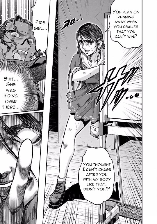 Choujin Sensen Chapter 10 page 15 - Chapter 10 : Wire Girl VS Fire Girl (Last Part)
