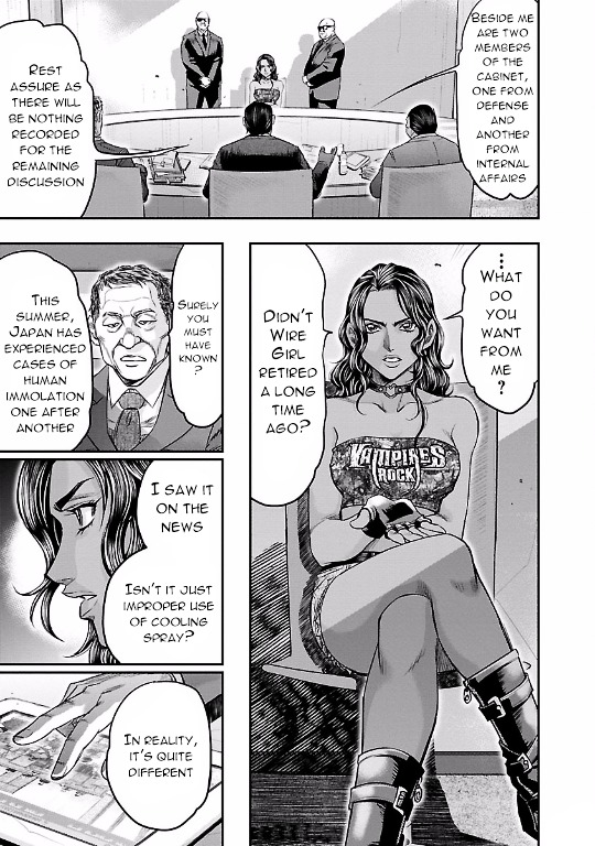Choujin Sensen Chapter 9 page 11 - Chapter 9 : Wire Girl VS Fire Girl (First Part)