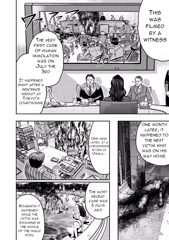 Choujin Sensen Chapter 9 page 12 - Chapter 9 : Wire Girl VS Fire Girl (First Part)